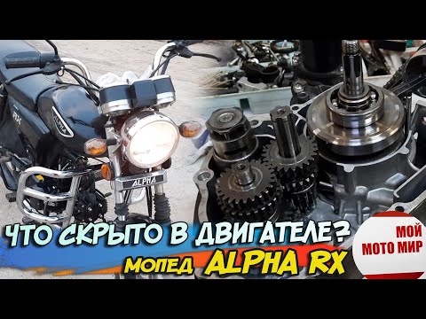 Какие секреты скрываются в двигателе мопеда Alpha RX, мотоцикл Альфа 110!