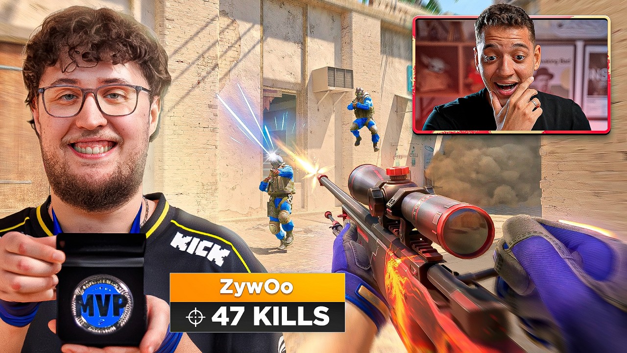 Reagindo ao Zywoo matando 47 bonecos em 1 mapa no mais alto nível da Faceit