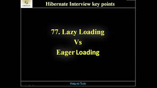 HB77. Lazy Loading Vs Eager Loading