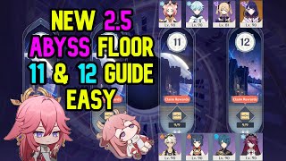 2.5 New Abyss Floor 11 &amp; 12 Guide make EASY (Builds, NO KAZUHA, ALL 4 STAR WEAPON) | Genshin Impact