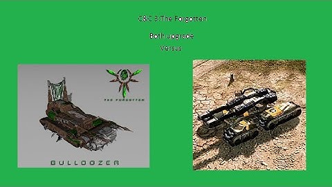 C&C 3 The Forgotten upgrade Bulldozer versus upgrade Mammoth Mk. III Tank