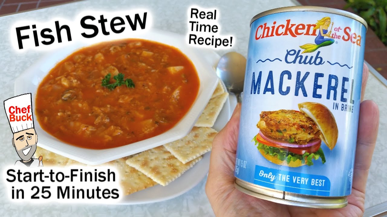 Fish Stew Real-Time Recipe with Canned Mackerel