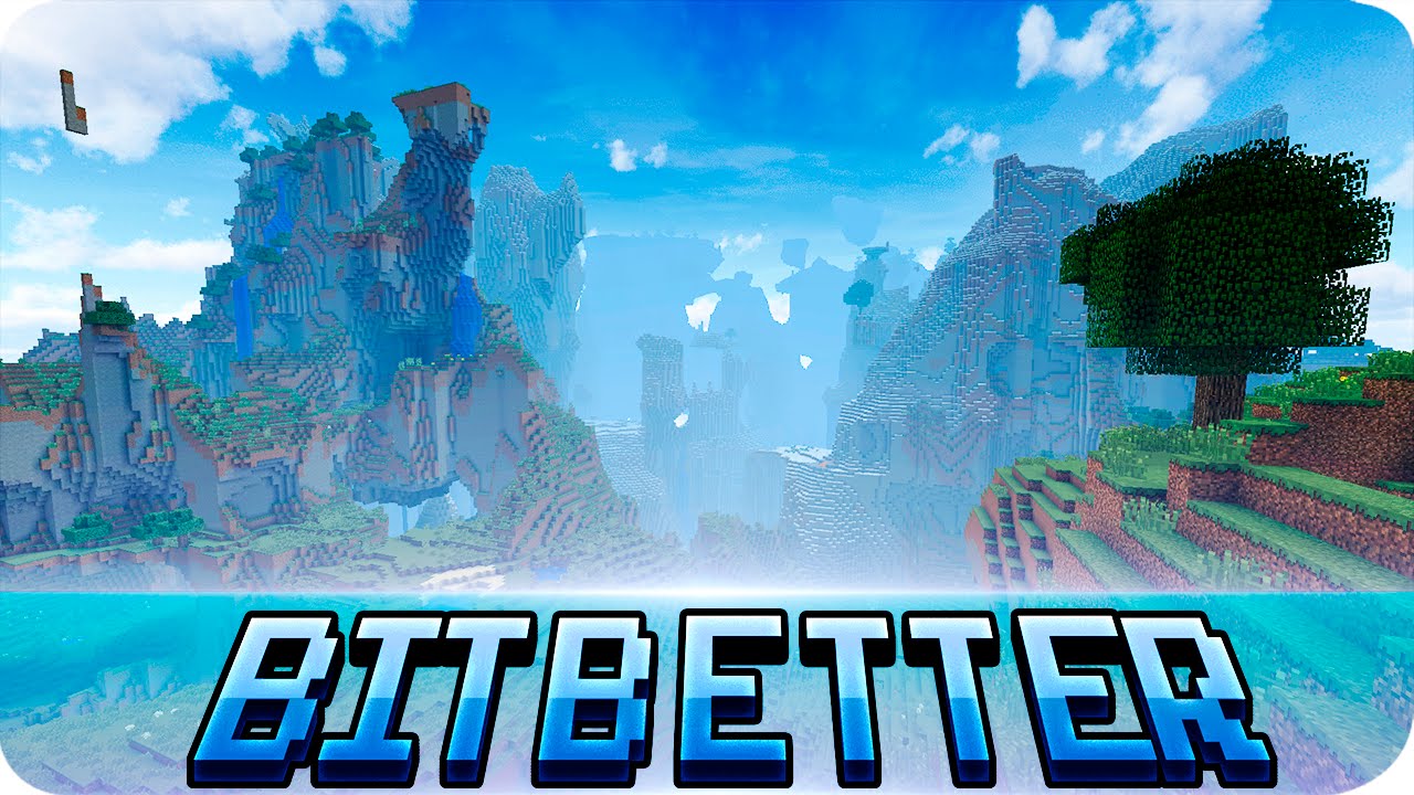 Minecraft Resource Pack - BitBetter 64x64 With Custom Sky 
