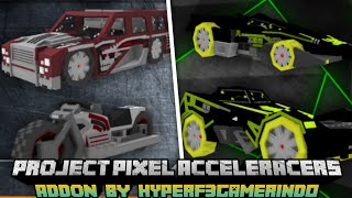 Minecraft Bedrock Hot Wheels Mod - Project Pixel Acceleracers V1.0.3 | More Vehicle Update
