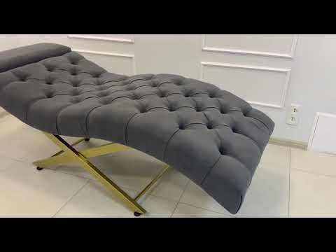 Кушетка з регульованим підголовником косметологічна, анатомічна для нарощування вій КАР08 VENSO, видео 1