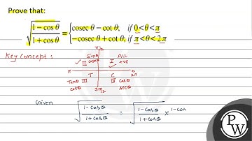Prove that: \[ \sqrt{\frac{1-\cos \theta}{1+\cos \theta}}=\left\{\b...