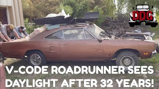 BARN FIND! Will This 1970 Plymouth Roadrunner 440-6 Barrel Run After 32 Years?