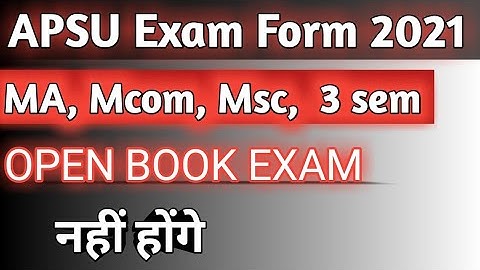 @MathsMacer   Apsu rewa Exam Form kaise भरे 2021 ||apsu exam form 2021 || how to fill exam form