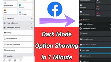 How To Fix Facebook Dark Mode Option Not Showing | How to fix missing Dark Mode option in Facebook