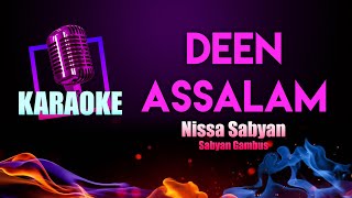 Deen Assalam Karaoke | Nissa Sabyan Gambus