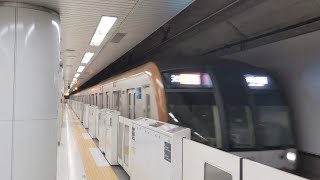 東京メトロ10000系　Fライナー急行　森林公園行き高速通過シーン！【東新宿駅にて】