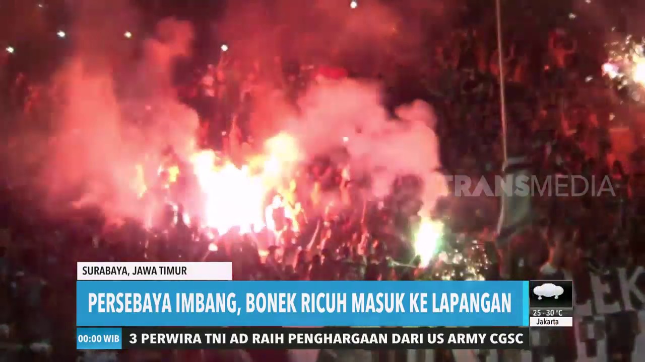 Persebaya Imbang, Bonek Ricuh Masuk ke Lapangan video phone beyonce mp3