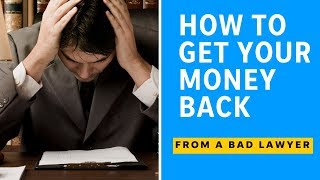 If a lawyer steals from you, there's little-known way through the
arizona state bar to get refund. how your money back bad lawyer: --
call ...