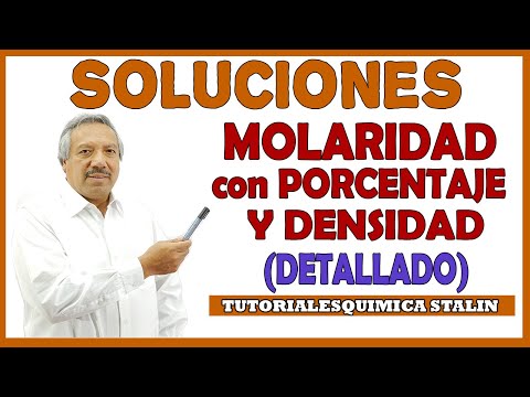 Video: ¿Cómo se calcula el porcentaje de molaridad?