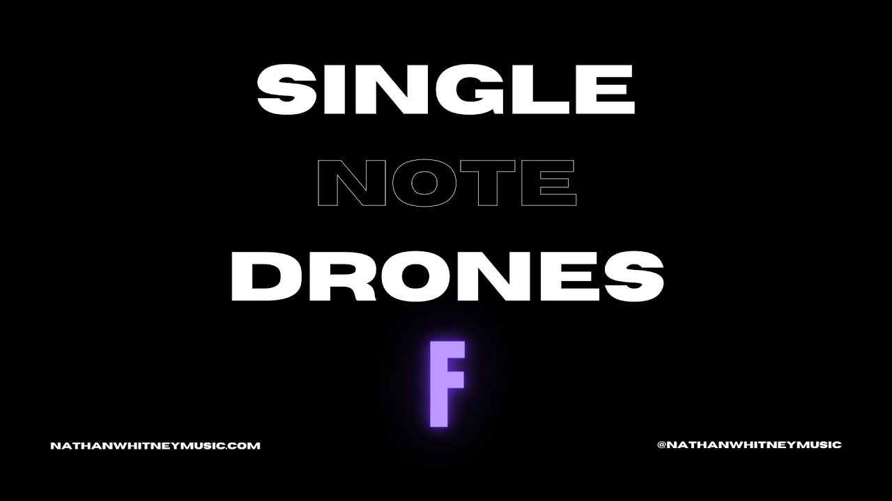 Single Note Drones - F - 10 Minutes - YouTube