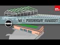 BIM (4D): Time simulation.New Frenchay Market.
