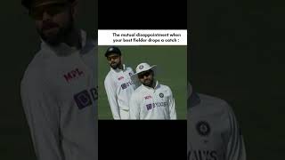The worst feeling ever#when your favourite fielder drops a catch#meme#short#like#cricket