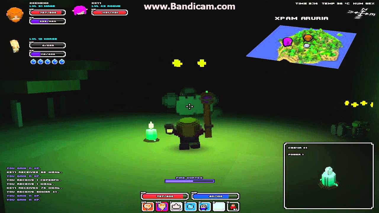 Веселимся в Cube World (Данж часть 1)