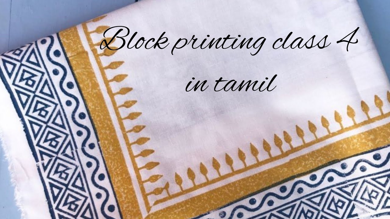 Block printing class 4 for Dark color cotton fabric/ Hand block