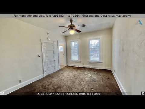 2724 Roslyn Lane, Highland Park, IL home video tour