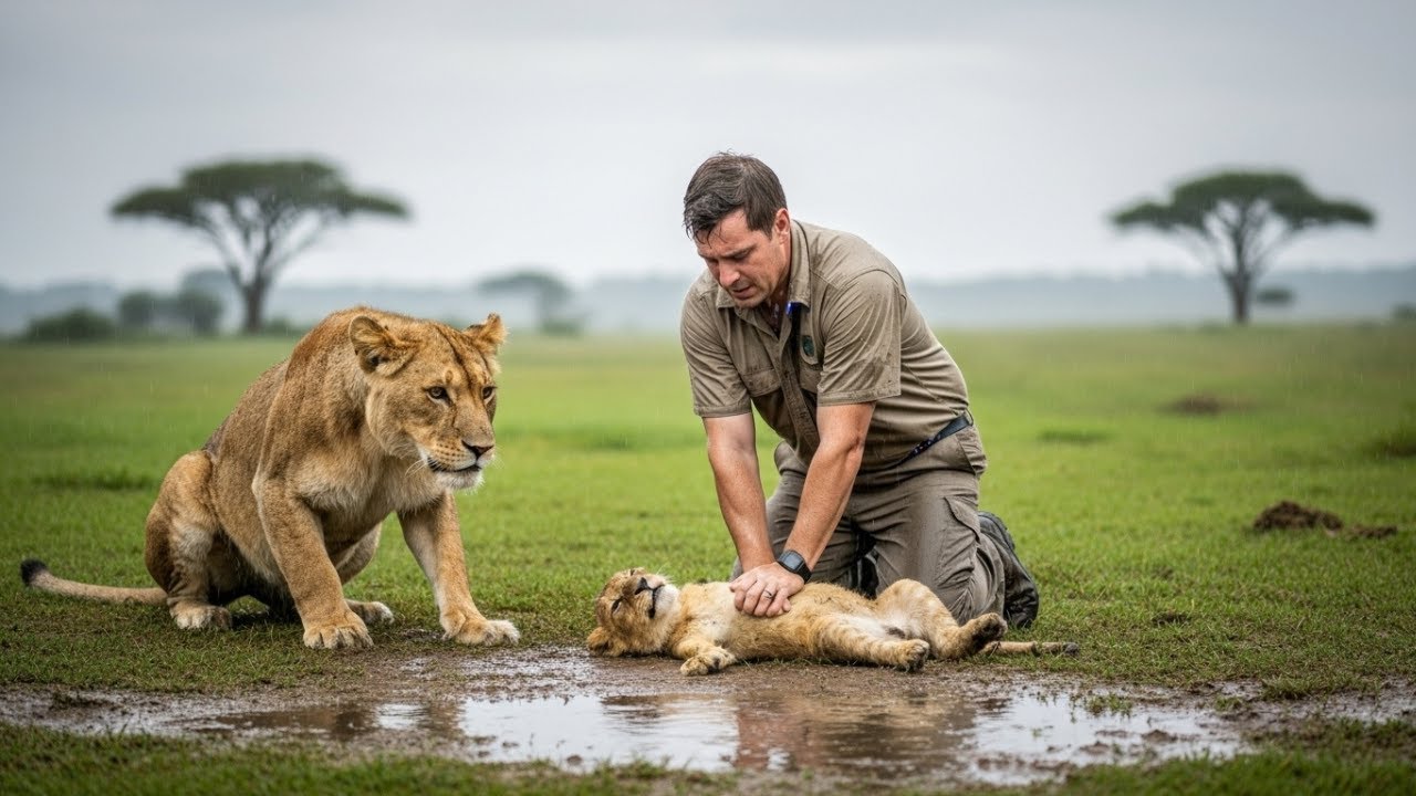 Rescuer Finds Lioness Crying For Her Cub, Then Something Unbelievable ...
