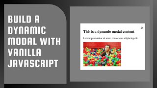 Creating Reusable Modal Feature in Vanilla JavaScript using Classes | Frontend Interview Question