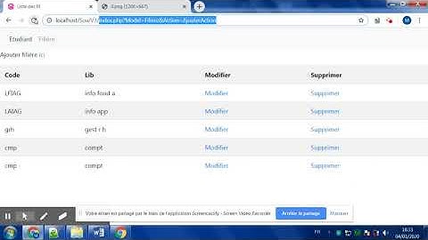 Tp3 MVC Partie3 php mysql crud