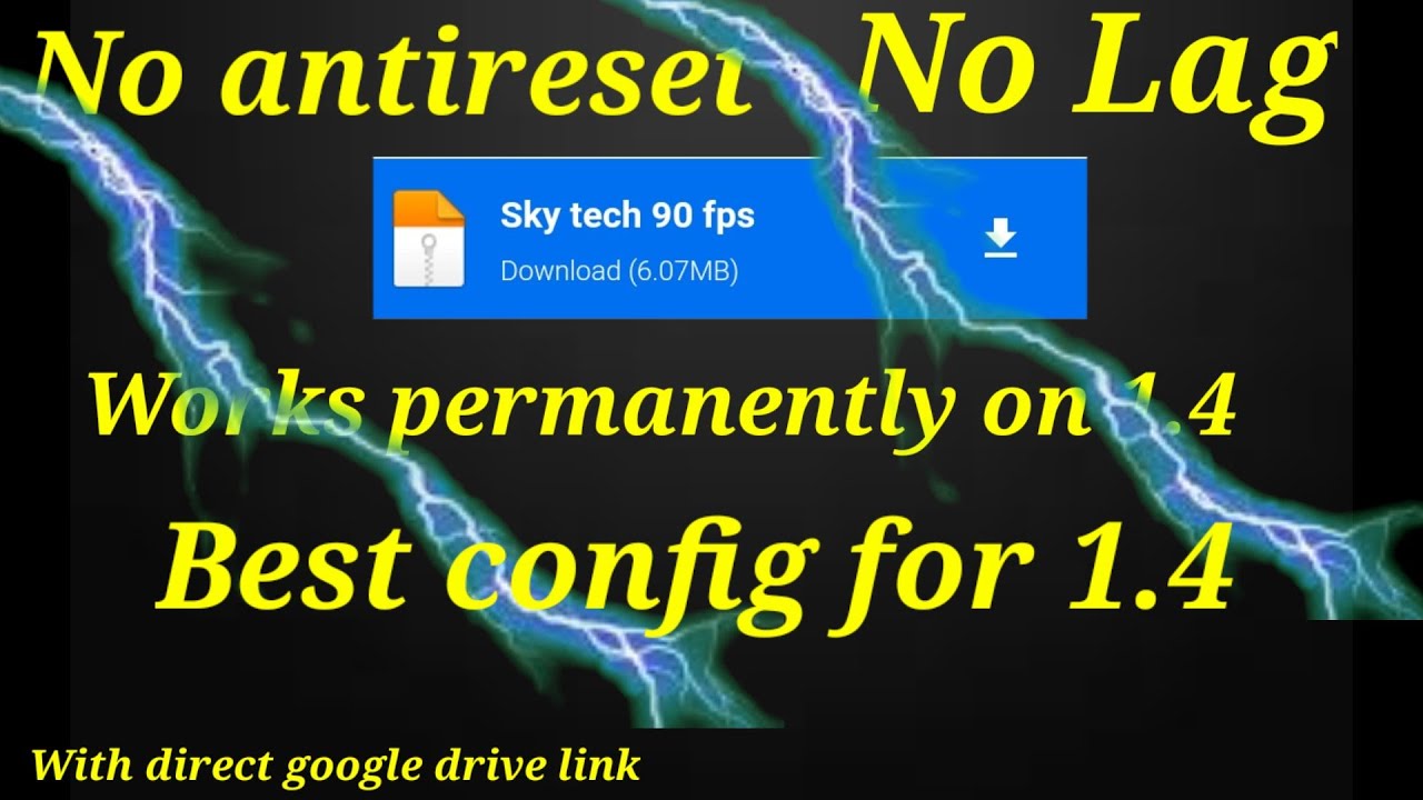 90 FPS config file  for pubg 1.4 permanent|No lag  antireset after update