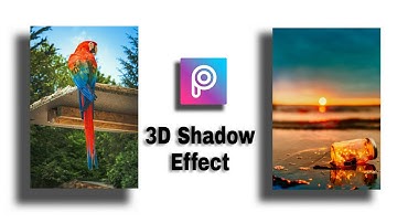 Shadow behind the image | Picsart tutorial | editing shop | 3D photo kaise edit Kare.
