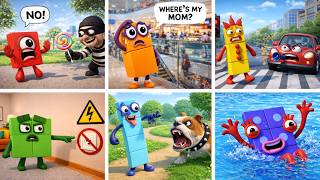 Numberblocks In Dangerous Situations What Happens Next?