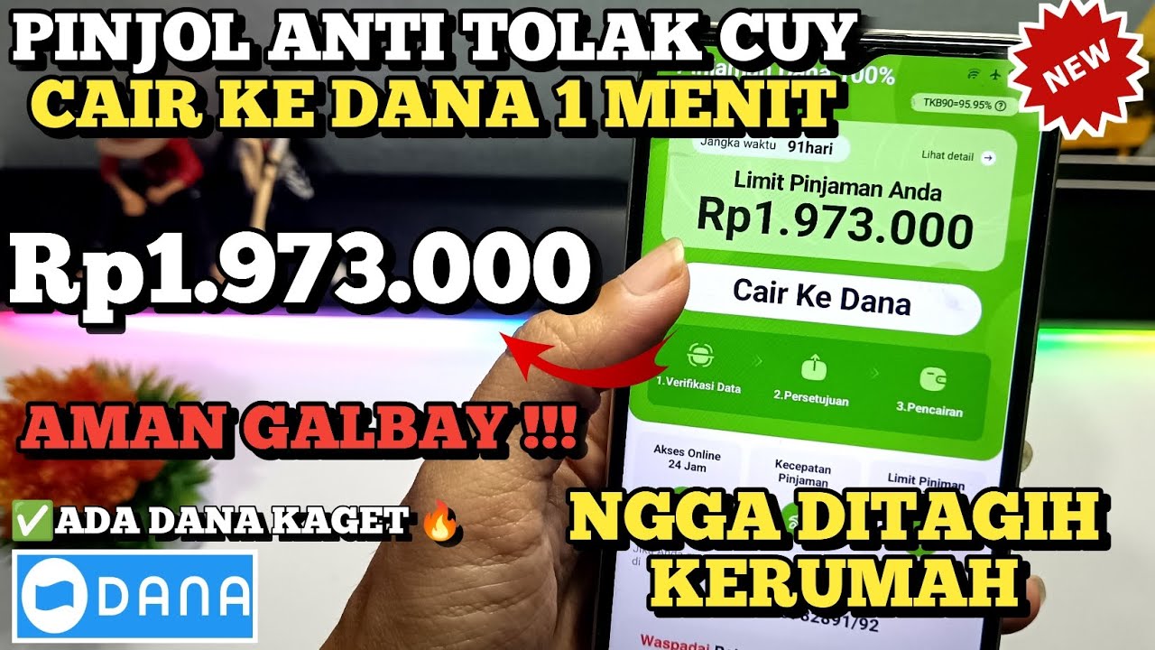 Tanpa BI CHECKING! Pinjol Mudah Cair ke Dana 2025 - Pinjol Data Busuk Pinjaman Online Langsung Cair