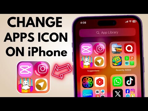 How To Change Apps Icon On Iphone And Ipad | Change Snapchat Icon On Iphone Ios 17