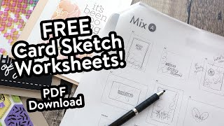 How I Start Designing My Cards - FREE Card Sketches PDF Download
