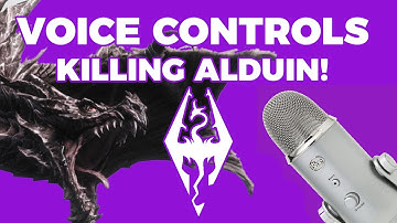Killing Alduin with VOICE CONTROLS! | Voice Control Skyrim Highlight