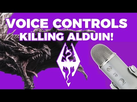 Killing Alduin with VOICE CONTROLS! | Voice Control Skyrim Highlight