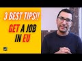 How to Find English Speaking Jobs in Europe | How to Find Job in Europe | Sandeep Khaira