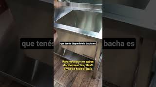 Mueble acero inoxidable para tu local #gastronomia #fabricante #inoxidable
