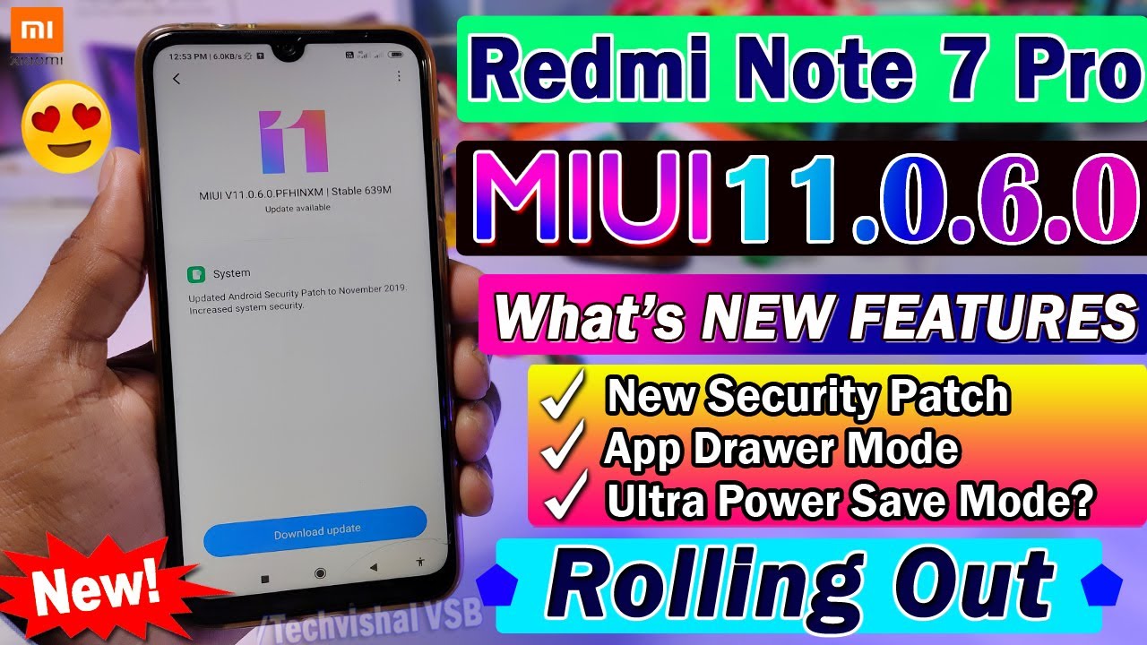 Redmi Note 7 Pro New MIUI 11.0.6.0 Stable Update Rolling Out | Redmi ...
