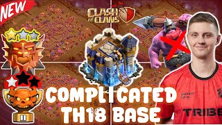 COMPLICATED TH18 LEGEND CWL WAR BASE WITH LINKS | NEW ANTI THROWER FIREBALL  | CLASH OF CLANS LAYOUT
