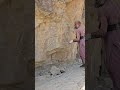 How Miners Break Giant Rocks 🔨#rockbreaking #miningdaily #manualtools #toughjob #viral
