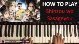 Attack On Titan Season 2 Opening - Shinzou wo Sasageyou (Piano Tutorial Lesson)