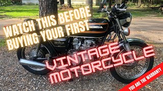 Watch This Before Buying Your First Vintage Motorcycle.