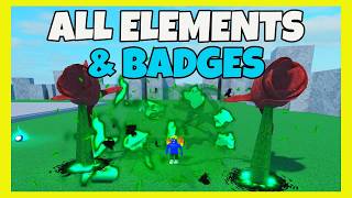 Roblox ELEMENTAL MAGIC ARENA How to get ALL ELEMENTS and BADGES