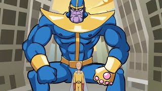 قتال سيتاما ضد ثانوس (غوكو وناروتو و سبيدرمان وسوبرمان ضد ثانوس)قتال الأساطير saitama vs thanos