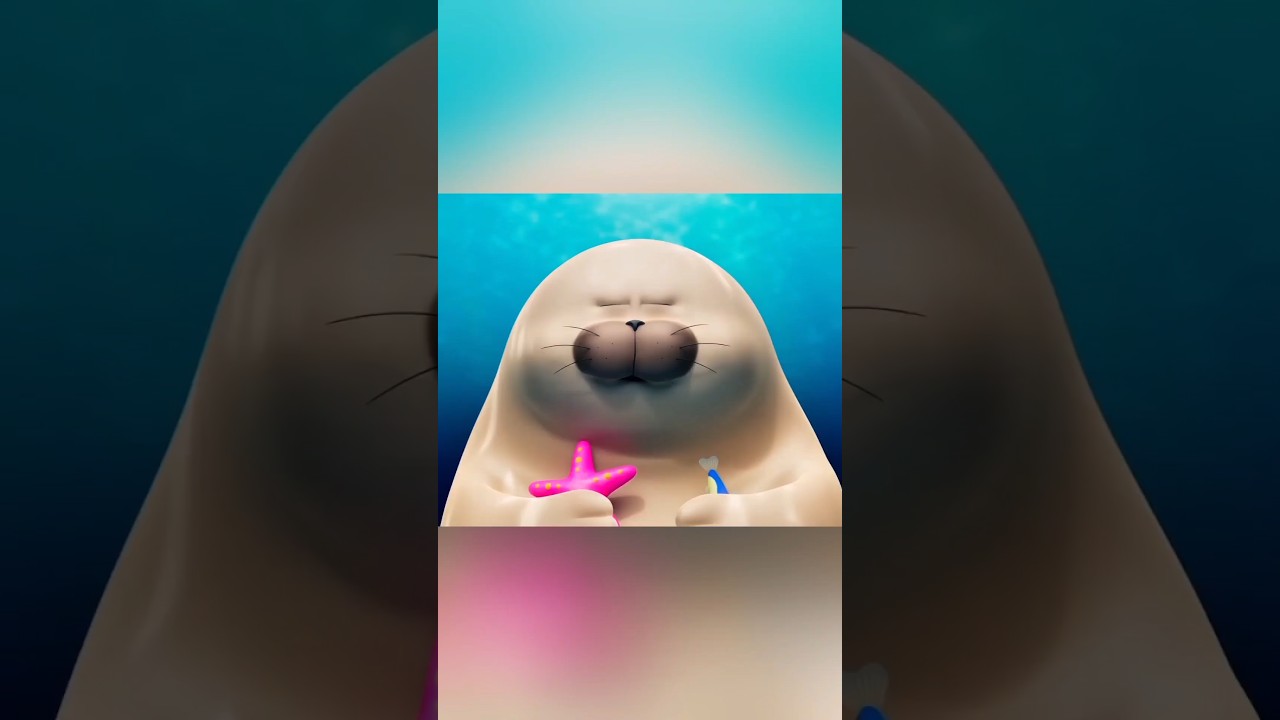 Unique Friendship Between a Seal and a Fish 🐟 #animation
