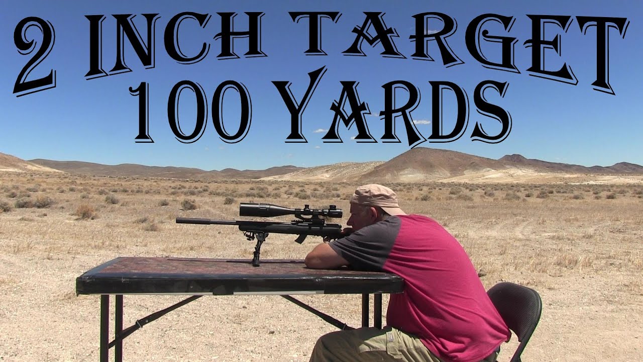 .22 LR 2 inch target 100 Yards - YouTube