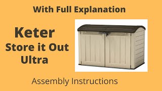 Keter store it out ULTRA Assembly instructions Full Narration #Keter -  YouTube
