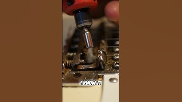 Guitar Hacks: Fixing Screw Holes & Cleaning Rusty Bridges! #shorts