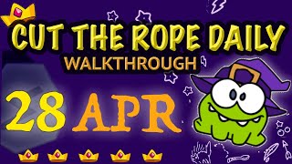 Cut The Rope Daily April 28  | #walkthrough  | #10stars | #solution