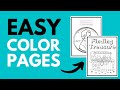 Create A Coloring Book In Canva With Me